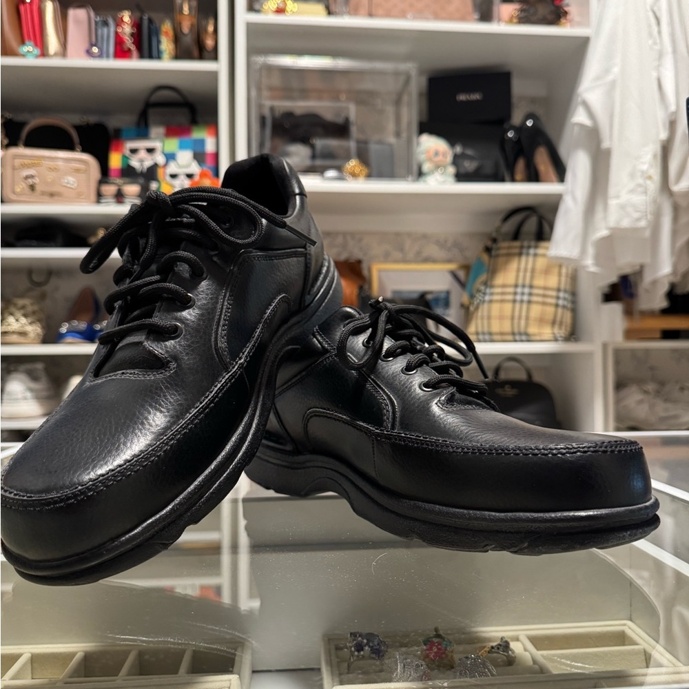 Rockport Black Leather Men's Oxfords